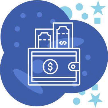 Dolar simgesi, vektör illüstrasyonu