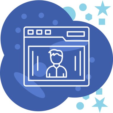 Bulut simgesi vektör illüstrasyonu