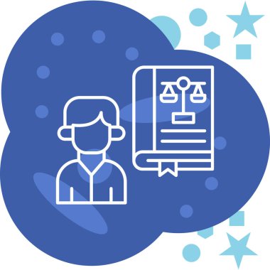 kanun simgesi vektör illüstrasyonu