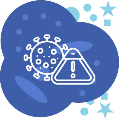 Bakteri simgesinin vektör çizimi