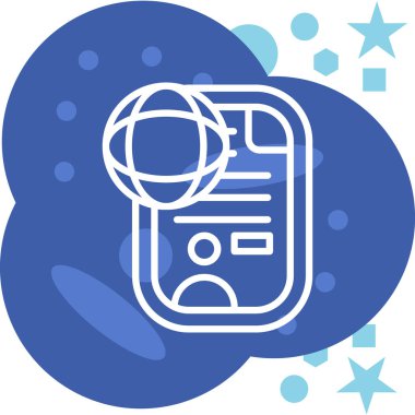 Akıllı telefon. Web simgesi basit illüstrasyon