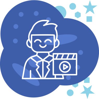 Video pazarlama. Basit illüstrasyon