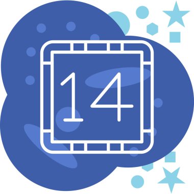 Takvim. Web simgesi basit illüstrasyon