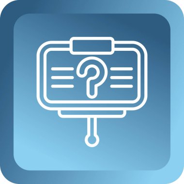 soru işareti simgesi, vektör illüstrasyonu