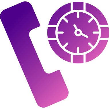 Saat simgesiyle telefon