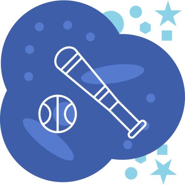 Beyzbol simgesinin vektör illüstrasyonu