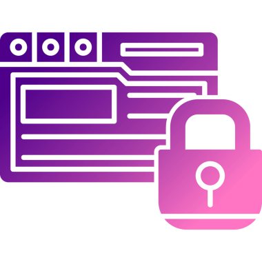 veri güvenlik vektör çizim.