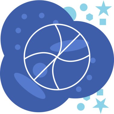 Şirin bir çizgi film simgesinin vektör çizimi