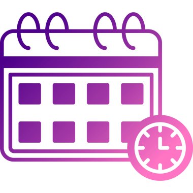 Takvim simgesi, modern tasarım illüstrasyonu