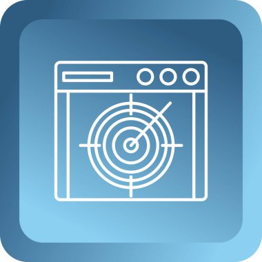 çamaşır makinesi simgesi. Düz dizayn. vektör illüstrasyonu.