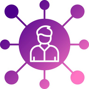 ağ bağlantısı simgesi, vektör illüstrasyonu