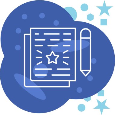 Belge. Web simgesi basit illüstrasyon