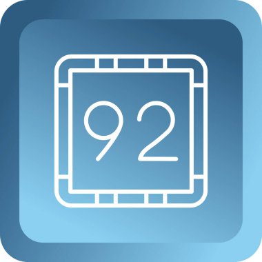 Tek izole edilmiş simgenin vektör illüstrasyonu