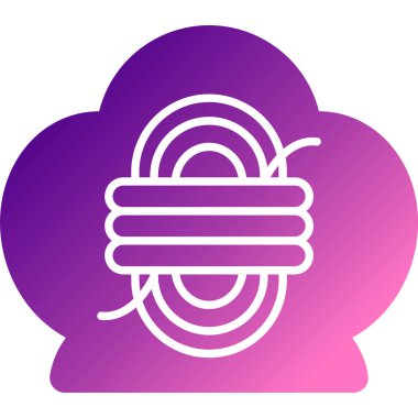 Beyaz arkaplanda izole edilmiş veri aktarım simgesiyle renk çizgisi bulut hesaplaması. Bulut veri transferi. veri depolama konsepti. Bilgi alışverişi. gradyan rastgele dinamik