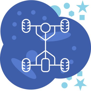 bulut hesaplama simgesi, vektör illüstrasyonu