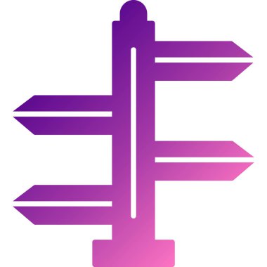 Yön yönü ok simgesi düz biçimli