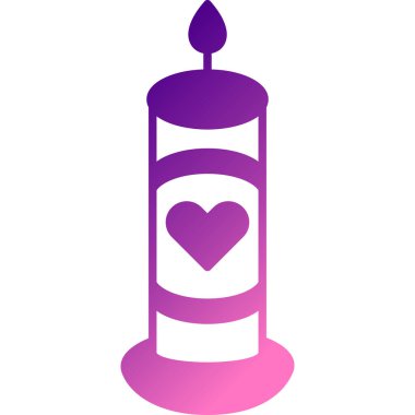 Aşk dolu bir mum.