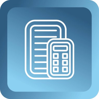 Belge simgesinin vektör illüstrasyonu