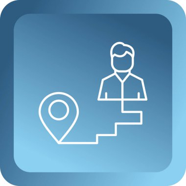 İş adamı simgesi vektör illüstrasyonu