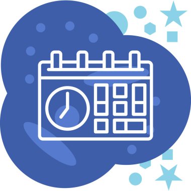 Takvim simgesi, vektör çizimi