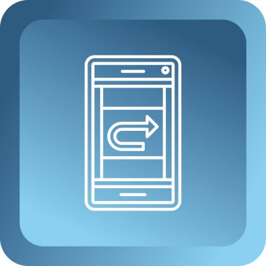 cep telefonu simgesi. düz tasarım biçimi