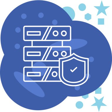 Bulut veri depolama simgesi doldurulmuş özet biçimi