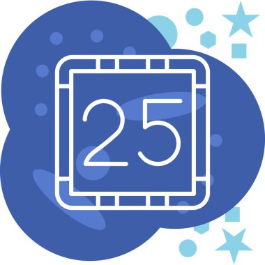 4 numaralı simge, vektör illüstrasyonu