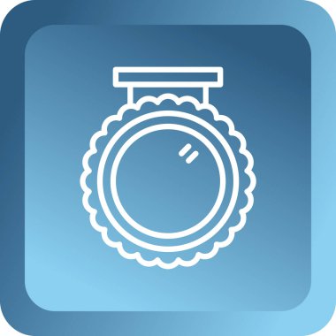 Kronometre simgesi. Beyaz arkaplanda internet düğmesi