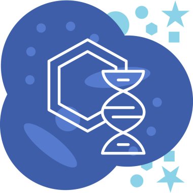 DNA simgesi vektör illüstrasyonu