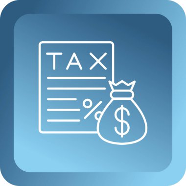 Vergi simgesi vektör illüstrasyonu