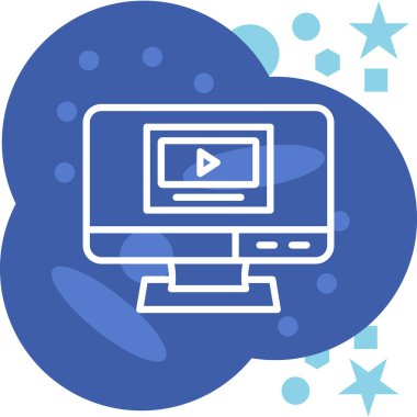 Bulut simgesi vektör illüstrasyonu