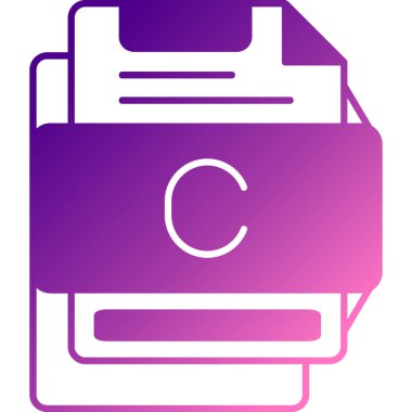 Dosya biçim simgesinin vektör illüstrasyonu