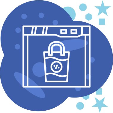 Satır Kilidi simgesi beyaz arkaplanda izole edildi. Asma kilit işareti. Güvenlik, güvenlik, koruma, gizlilik kavramı. Renkli taslak konsepti. Vektör