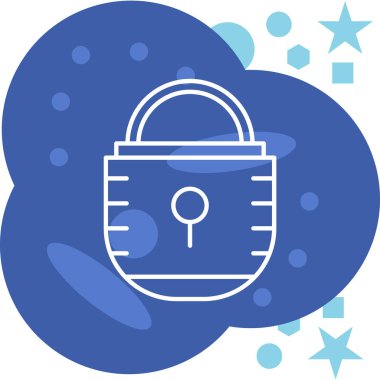 ikon vektör illüstrasyonunu kilitle