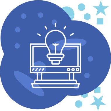 bilgisayar masaüstü ampul ile