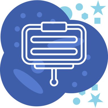 Bulut simgesi vektör illüstrasyonu