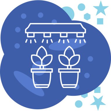 Bitki. Web simgesi basit illüstrasyon