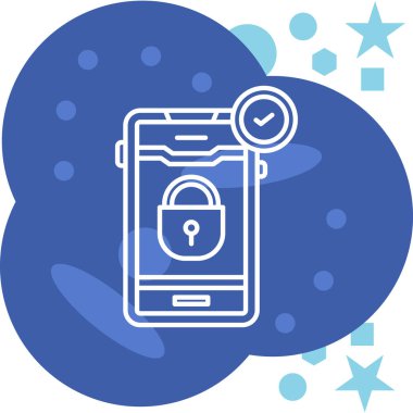 akıllı telefon simgesi vektör illüstrasyonu