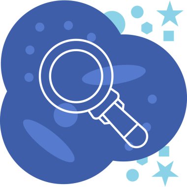 Arama simgesinin vektör modern illüstrasyonu