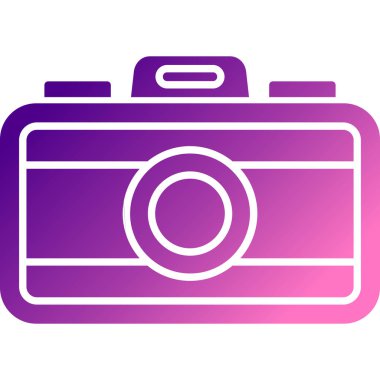 Kamera. Web simgesi basit illüstrasyon