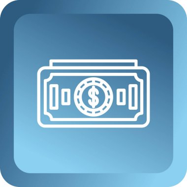 Para simgesinin vektör illüstrasyonu