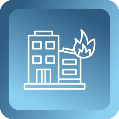 Bina. Web simgesi basit tasarım