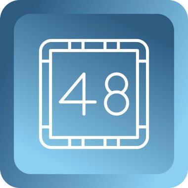 Tek modern mobil simgenin vektör illüstrasyonu