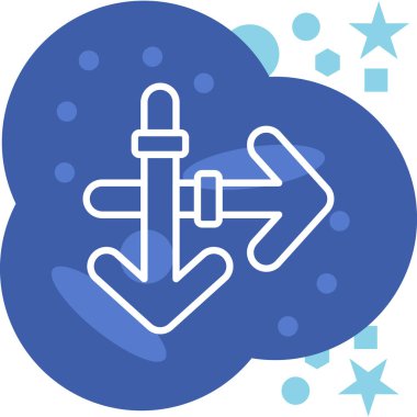 Bulut hesaplama. Basit web vektör illüstrasyonu