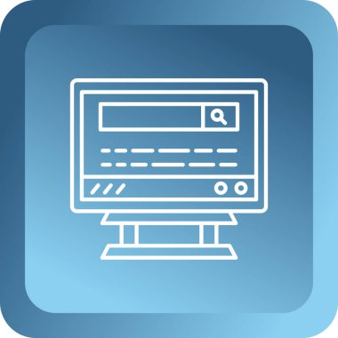 tarayıcı pencere simgesi. İnternet illüstrasyonu. düz tasarım biçimi.