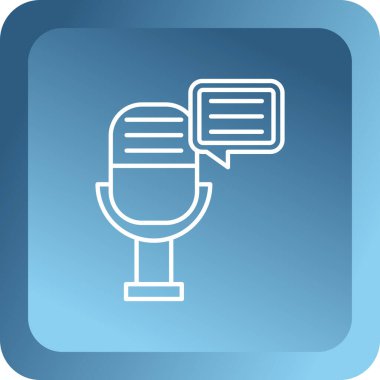 Mikrofonun vektör illüstrasyonu