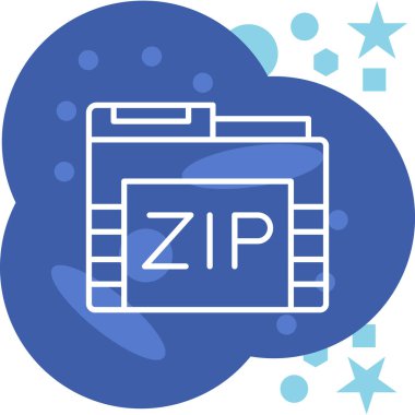 dosya biçimi simgesi, vektör illüstrasyonu