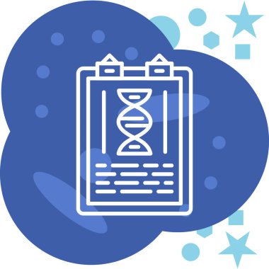 DNA. Web simgesi basit tasarım