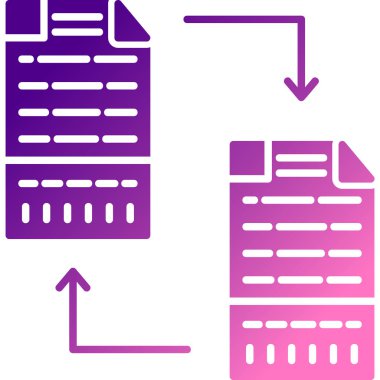belge simgesi vektör illüstrasyonu
