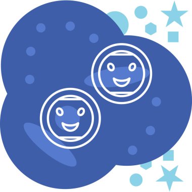 Uzay simgesi vektör illüstrasyonu